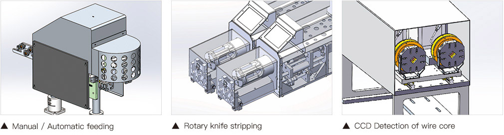 Detailed physical construction of the JM-900 RF cable processing machine