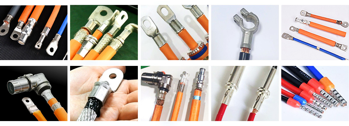 Intelligent servo crimping machine processing new energy thick cables with precision control
