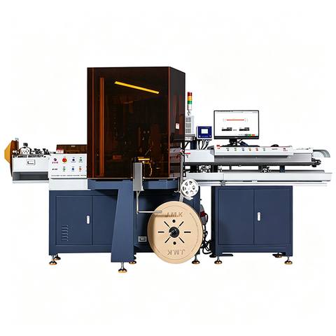 JM-555 Automatic Wire Crimping Machine(Cutting Stripping Crimping Seal Insertion Heat Shrink Tube Threading )