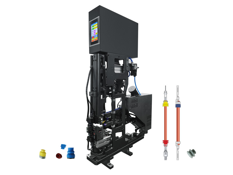 JM-555A Automatic Crimping Machine Single/Double end Waterproof Plug Threading Crimping Machine
