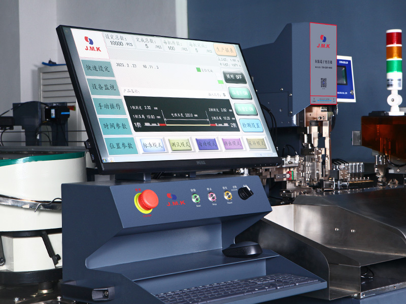 JM-601B Automatic Double-head Crimping & Single House Inserting