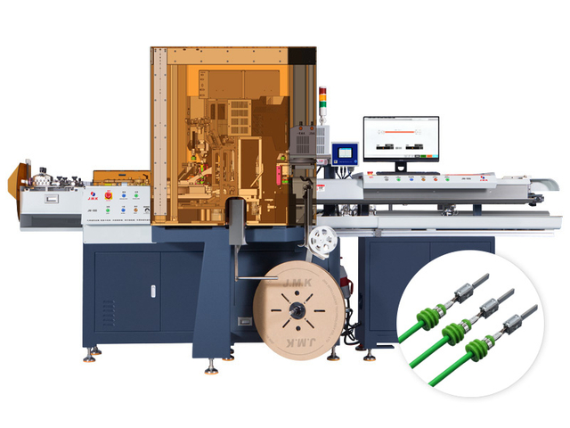 JM-555A Automatic Crimping Machine Single/Double end Waterproof Plug Threading Crimping Machine